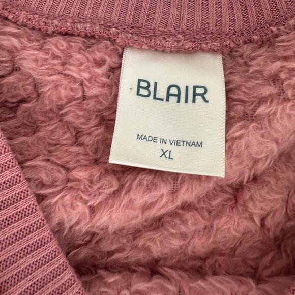 Blair Pink Popcorn Knit Cozy Pullover Sweater Soft Fuzzy Size XL - Picture 4 of 8